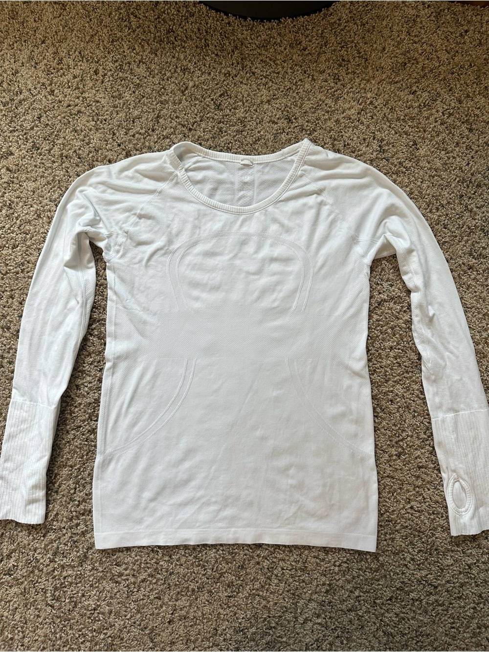 Lululemon Swiftly Tech Long-Sleeve Shirt Size 6 White